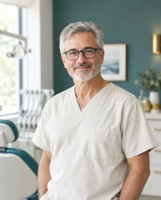 Dr Tom Ashworth in a treatment room
