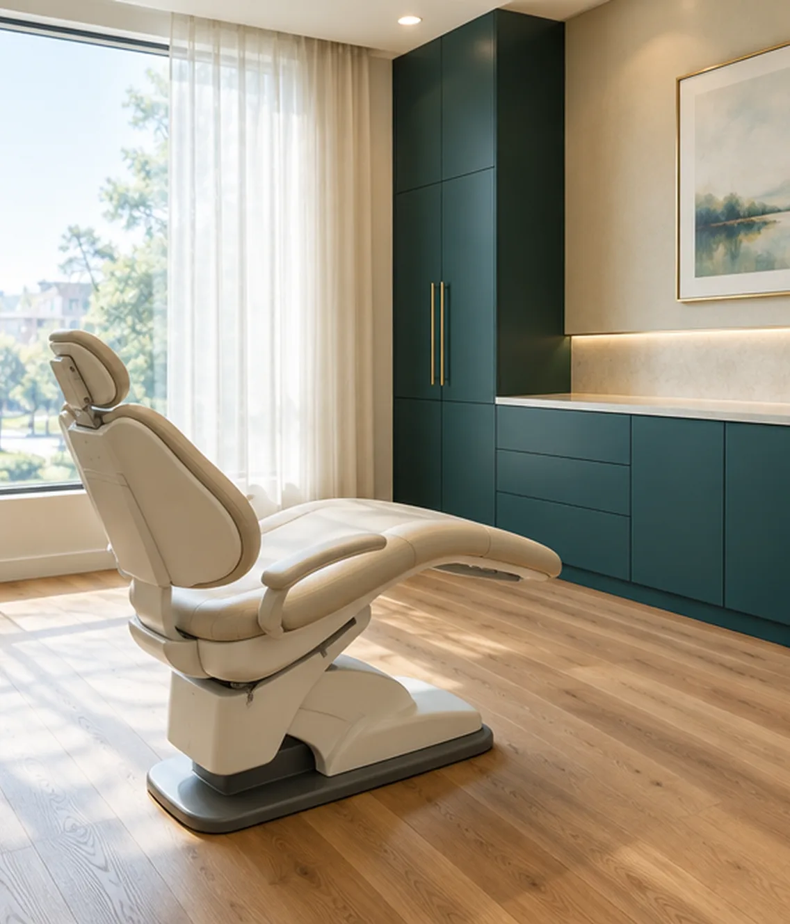 A treatment room at Bright & Co